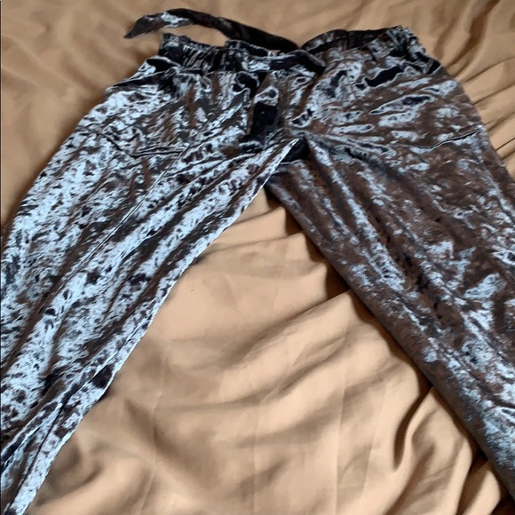 Velvet Blue Sweatpants - Picture 2 of 2